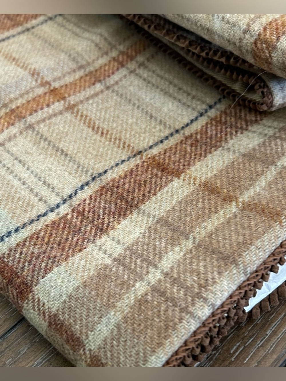 VTG Ethan Allen Tartan Plaid Wool Cotton Euro Sham Set of 2  25x25 Made in USA - Picture 6 of 11